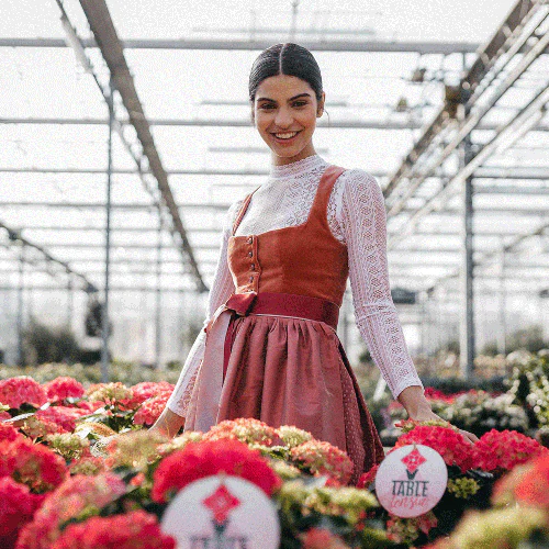 Samtdirndl Mara Peach - Image 3